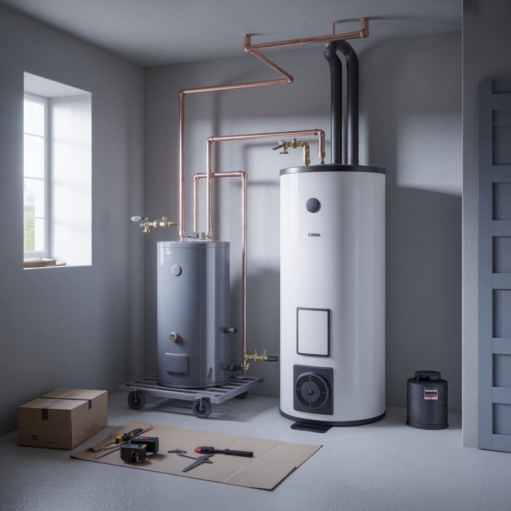 kostnad for att byta varmvattenberedare i villa 2025