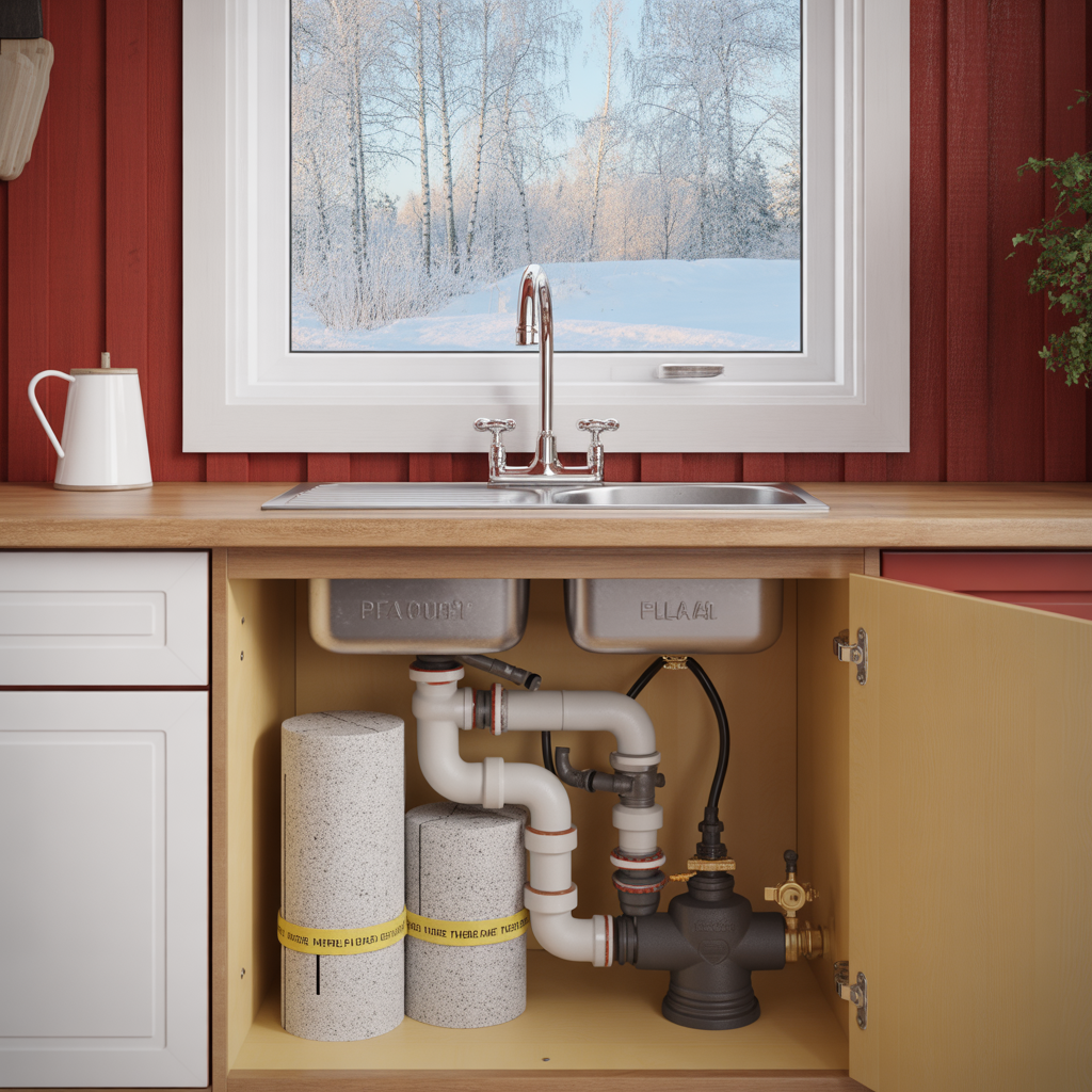 frostskydd av vattenledningar i fritidshus checklista