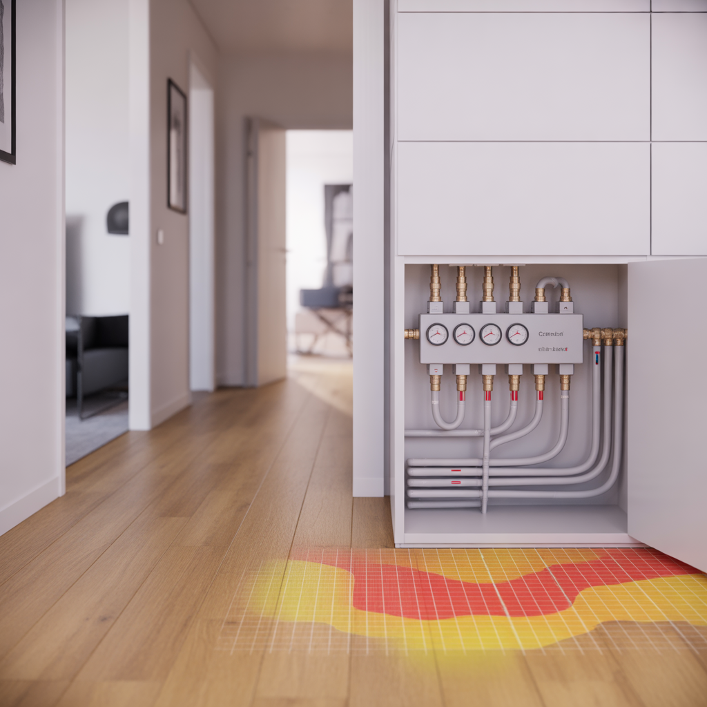 vattenburen golvvarme varmer ojamnt felsokning steg for steg